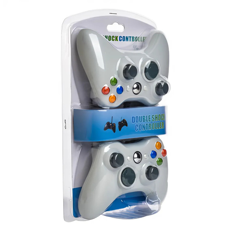 دسته بازی کامپیوتر طرح ایکس باکس مدل USB360-2 بسته عددی 7 دسته بازی کامپیوتر طرح ایکس باکس مدل USB360-2 بسته عددی