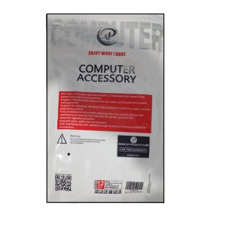 کابل برق دو پین ایکس پی-پروداکت مدل XP-12 طول 1.5 متر 5 کابل برق دو پین ایکس پی-پروداکت مدل XP-12 طول 1.5 متر