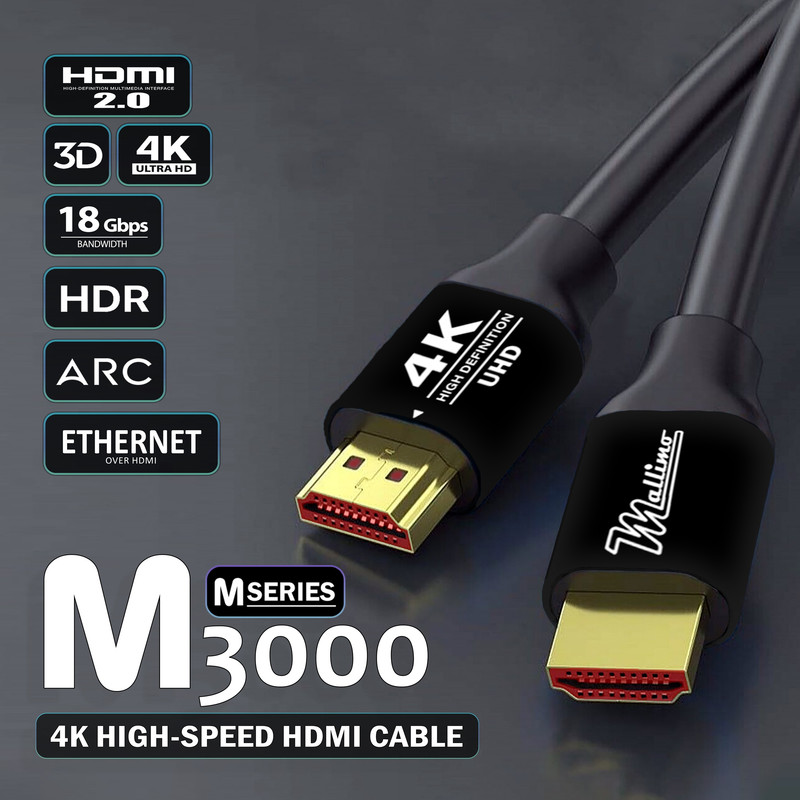 کابل HDMI 4K مالیمو مدل M3000 طول 1.5 متر 16 کابل HDMI 4K مالیمو مدل M3000 طول 1.5 متر