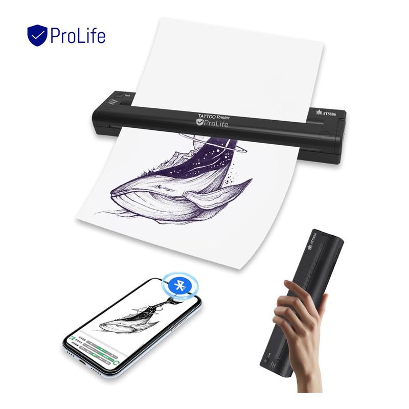 پرینتر قابل حمل استنسیل پرولایف مدل ATS886 8 پرینتر قابل حمل استنسیل پرولایف مدل ATS886