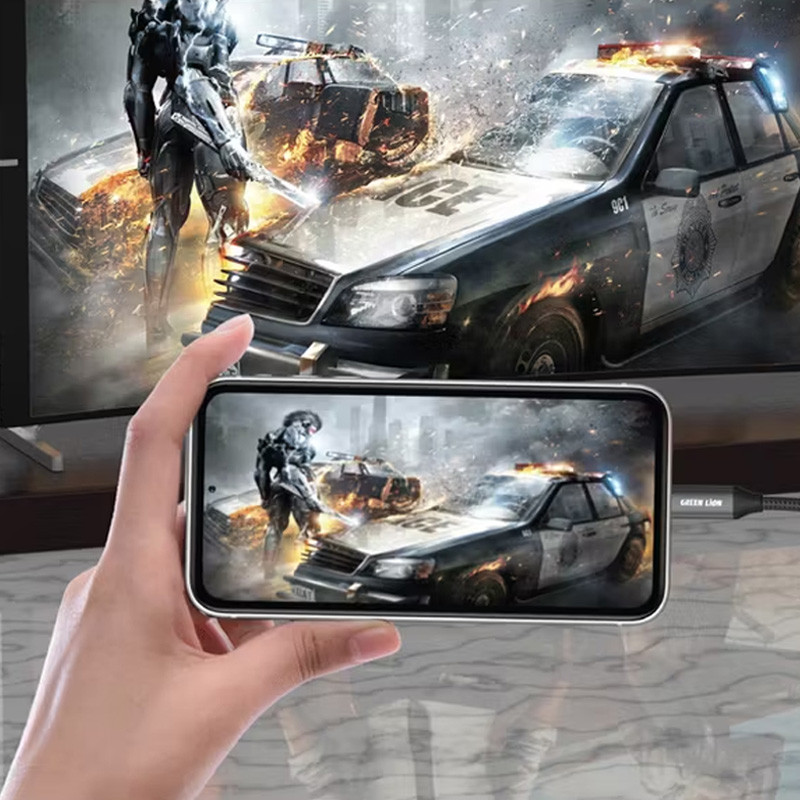 کابل تبدیل USB-C به HDMI گرین لاین مدل GN4KCTHDMIBK 5 کابل تبدیل USB-C به HDMI گرین لاین مدل GN4KCTHDMIBK