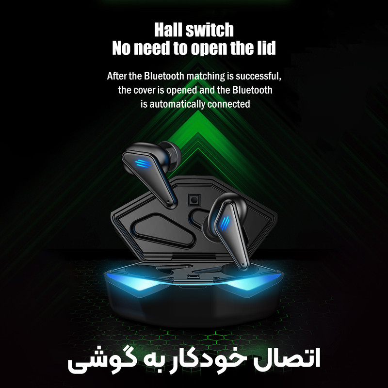 هدفون بلوتوثی مخصوص بازی مدل K77 11 هدفون بلوتوثی مخصوص بازی مدل K77