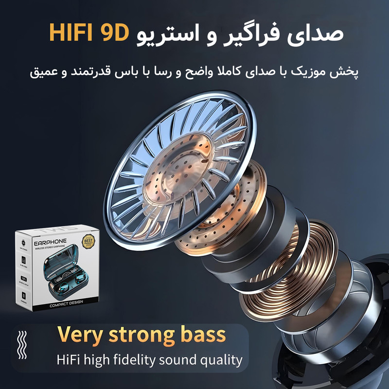 هدفون بلوتوثی مدل WIRLESS STEREO EARPHONE 9 هدفون بلوتوثی مدل WIRLESS STEREO EARPHONE