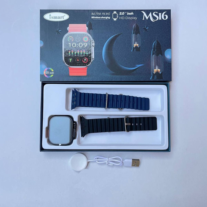 ساعت هوشمند 49 میلیمتری آی اسمارت مدل MS16 با دو بند سیلیکونی 8 ساعت هوشمند 49 میلیمتری آی اسمارت مدل MS16 با دو بند سیلیکونی