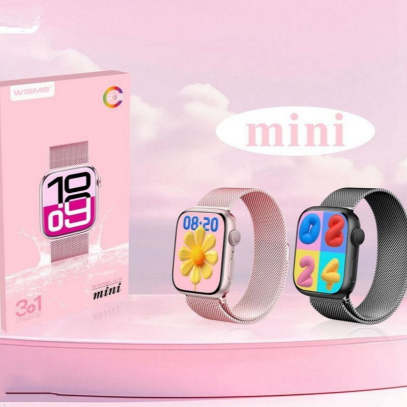 ساعت هوشمند ۴۱ میلیمتری ویسمی مدل X29 mini به همراه بندسیلیکونی و فلزی 5 ساعت هوشمند ۴۱ میلیمتری ویسمی مدل X29 mini به همراه بندسیلیکونی و فلزی