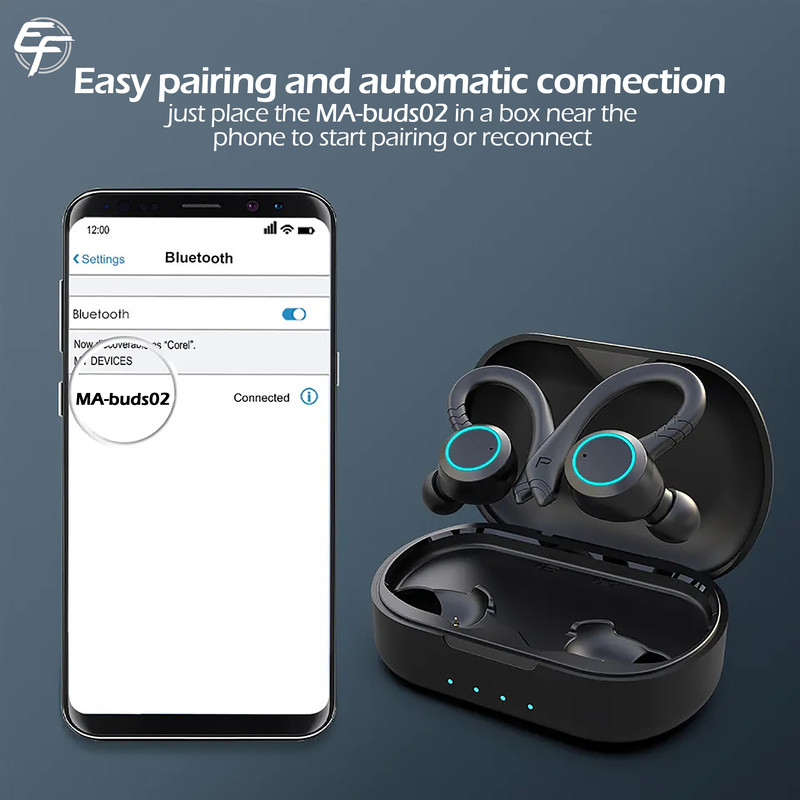 هندزفری بلوتوثی ایفورج مدل MA-buds02 6 هندزفری بلوتوثی ایفورج مدل MA-buds02