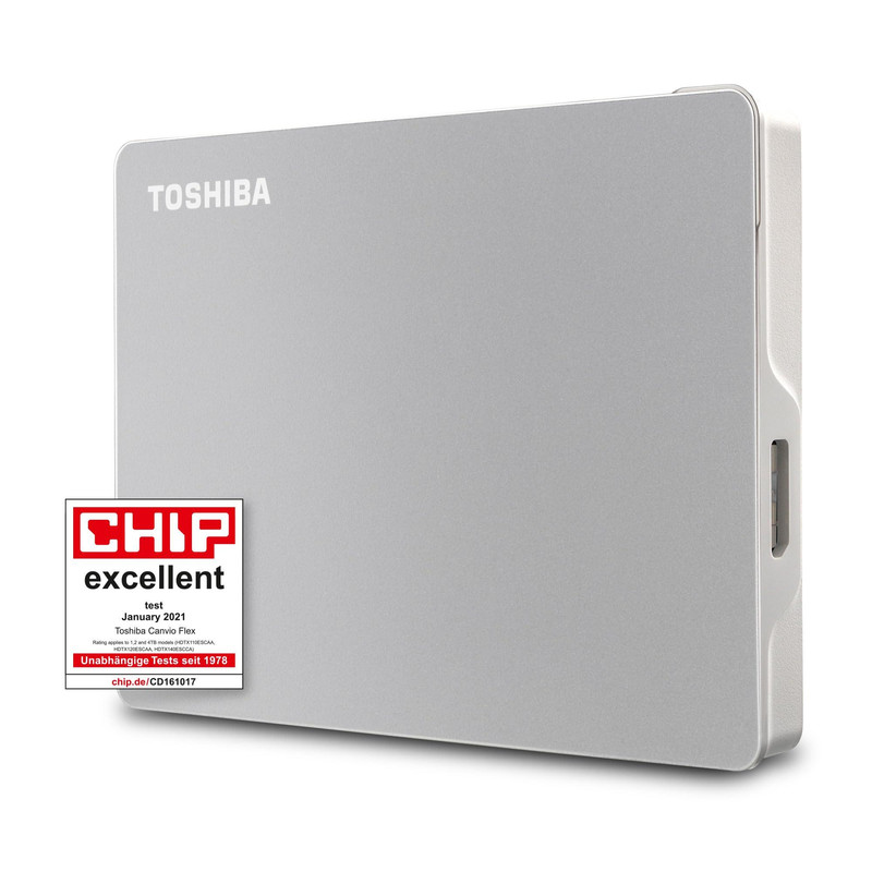 هارد اکسترنال توشیبا مدل Canvio Flex ظرفیت یک ترابایت دارای رابط USB Type-A 3.2 8 هارد اکسترنال توشیبا مدل Canvio Flex ظرفیت یک ترابایت دارای رابط USB Type-A 3.2