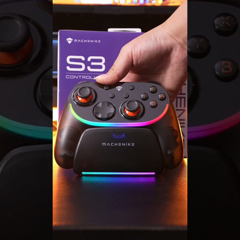 دسته بازی ماچنیک مدل S3 به همراه پایه نگهدارنده 10 دسته بازی ماچنیک مدل S3 به همراه پایه نگهدارنده