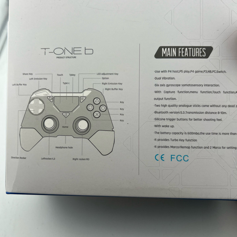 دسته بازی بی سیم مخصوص پلی استیشن 4 مدل T-1B 26 دسته بازی بی سیم مخصوص پلی استیشن 4 مدل T-1B