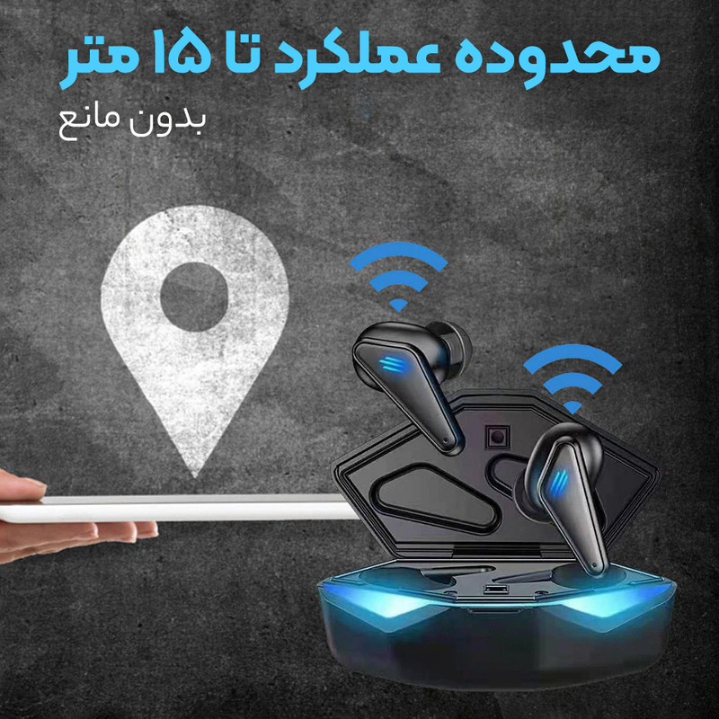 هدفون بلوتوثی مخصوص بازی مدل K77 24 هدفون بلوتوثی مخصوص بازی مدل K77
