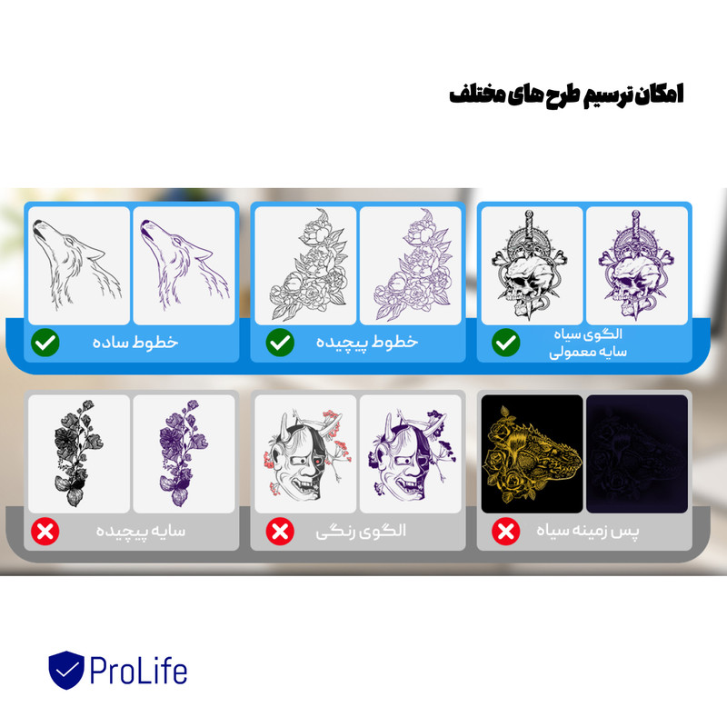 پرینتر قابل حمل استنسیل پرولایف مدل ATS886 16 پرینتر قابل حمل استنسیل پرولایف مدل ATS886